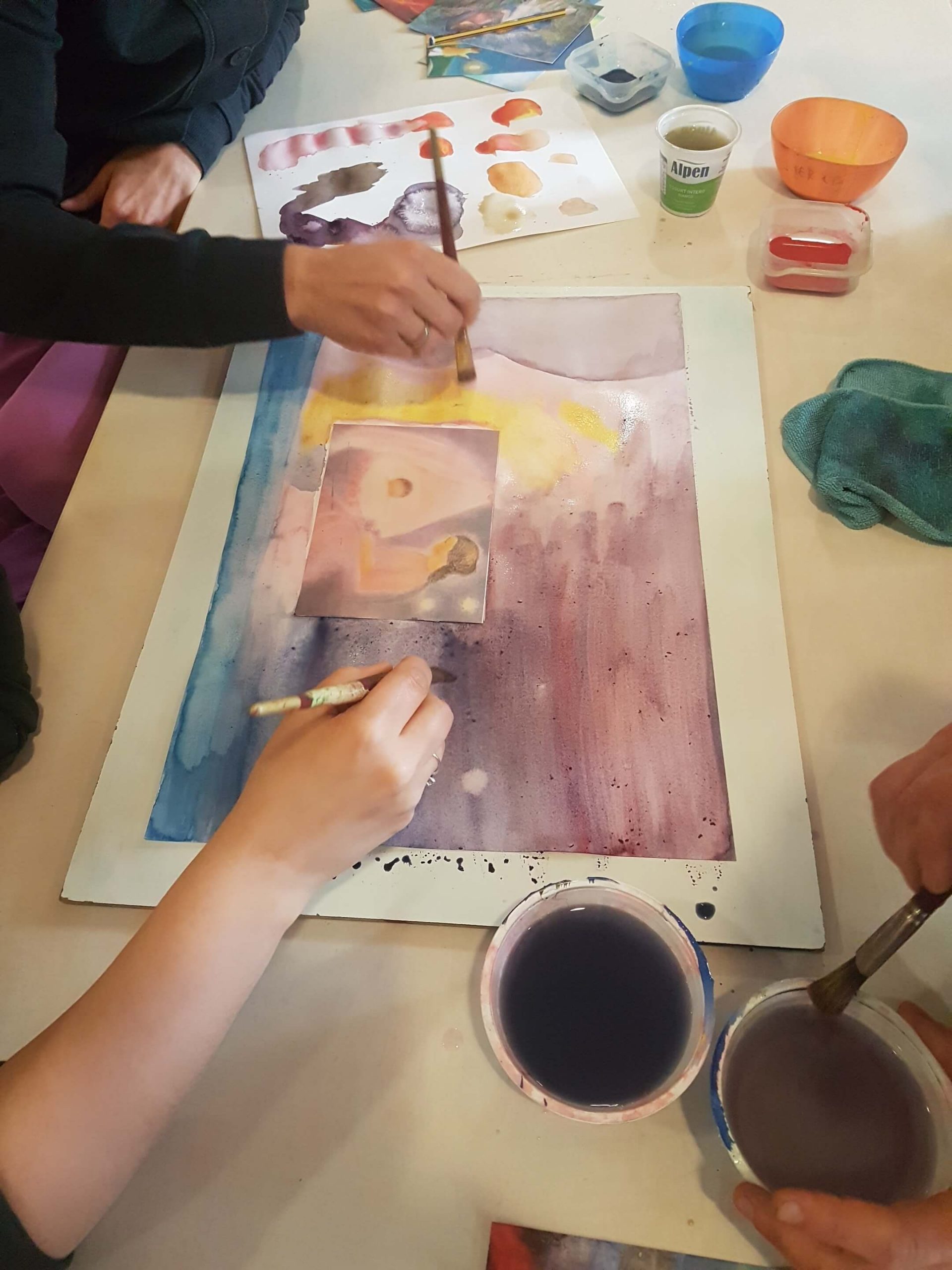 Laboratorio di Acquerello steineriano per bambini - Con le mani